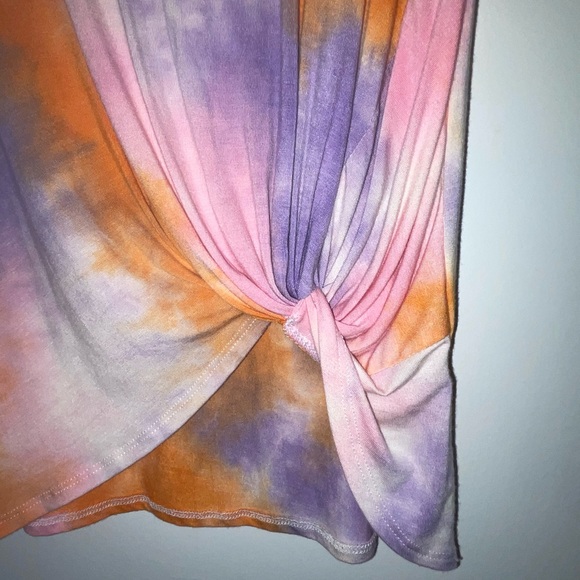 NWOT Tie Dye twisted front tee - Picture 2 of 5
